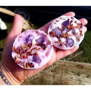TAG LIST (COMING SOON); crystal & herb infused wax melts.